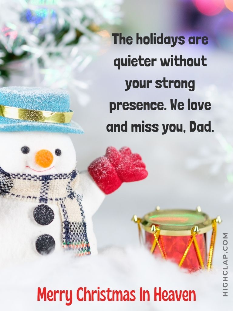 Christmas In Heaven Quotes For Dad missing father on christmas eve night