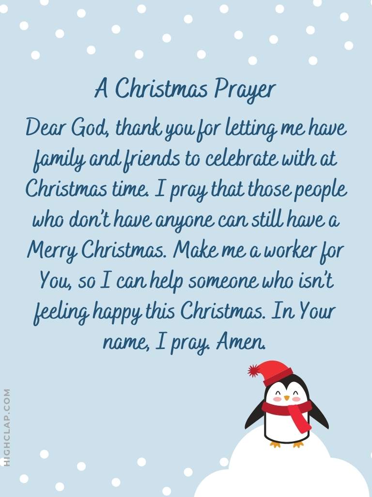 Christmas Prayers For Families And Friends