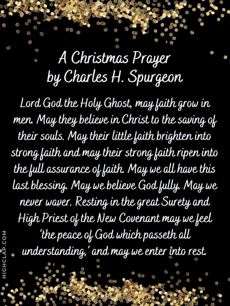 Christmas Prayers For Families And Friends by Charles H. Spurgeon