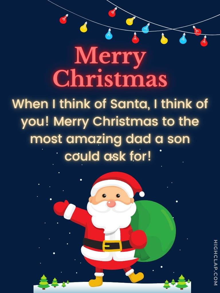 Christmas Message For Dad From Son