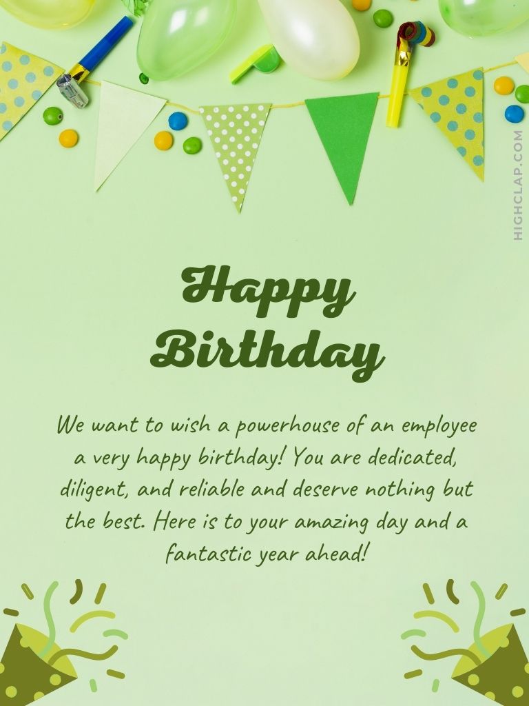 Corporate Birthday Wishes For Employees