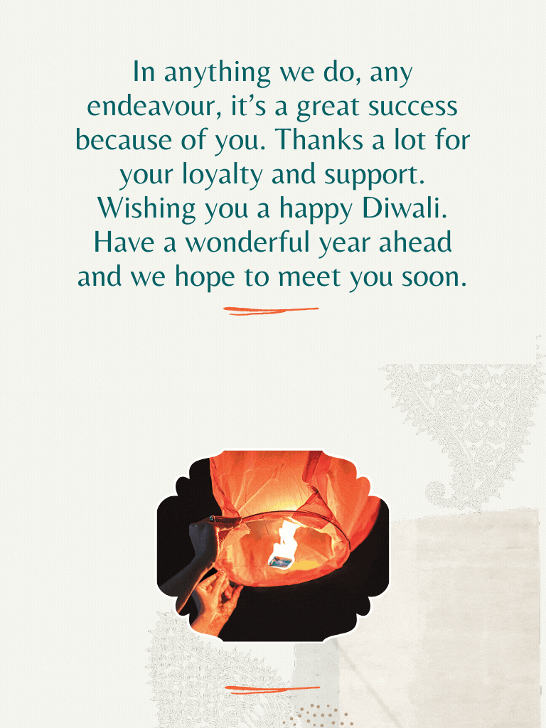 Diwali Wishes For Customers