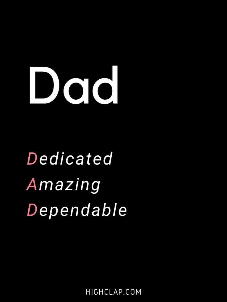 Acrostic  Father's Day Poem