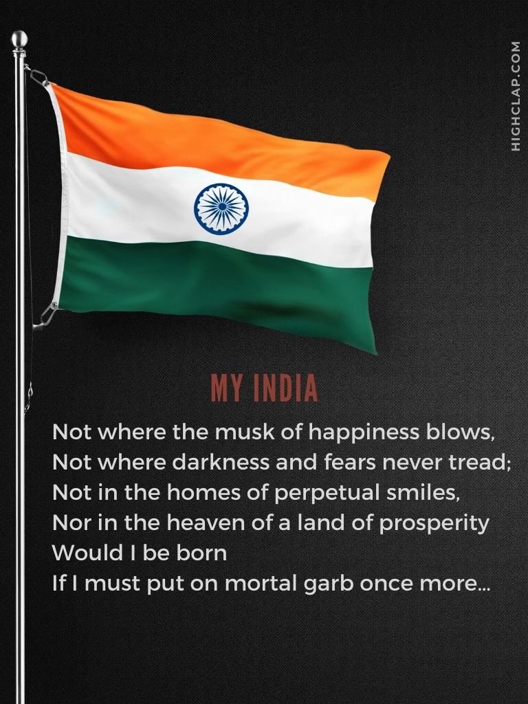 Short Independence Day Poems In English - My India