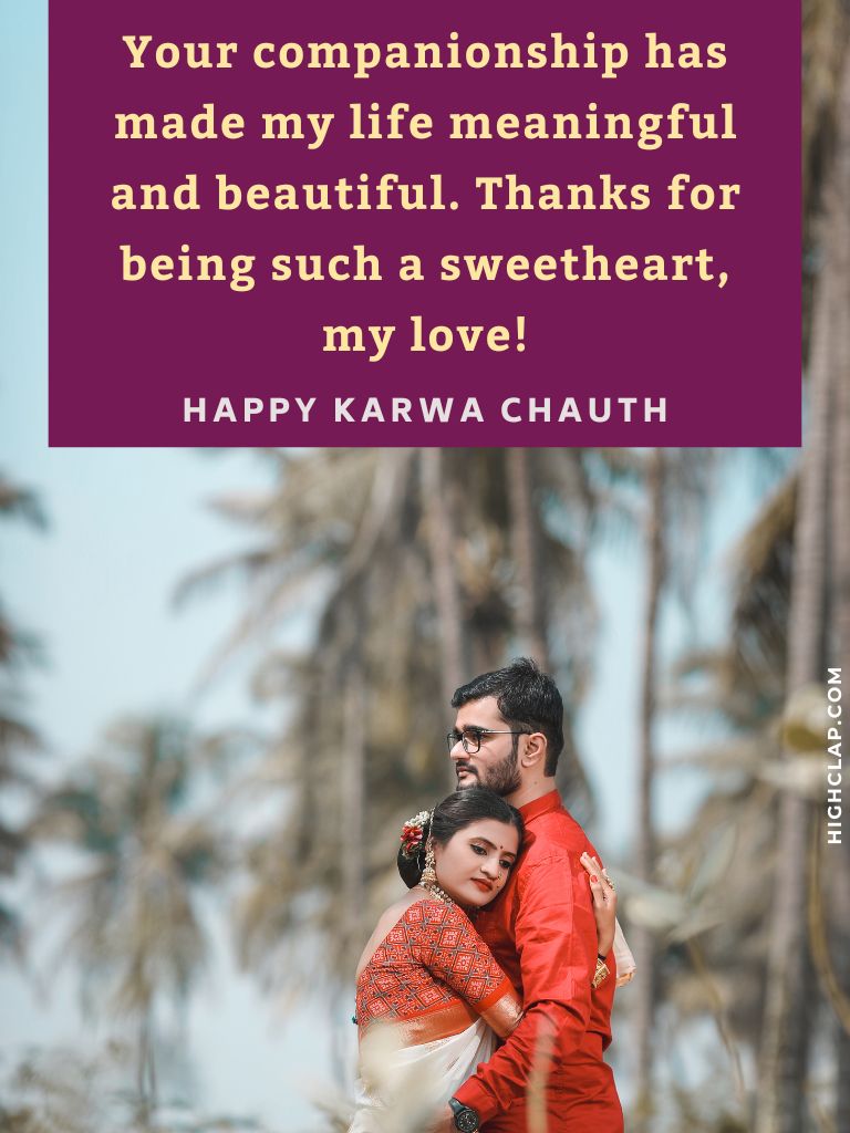 Beautiful Karwa Chauth Wishes For Wife