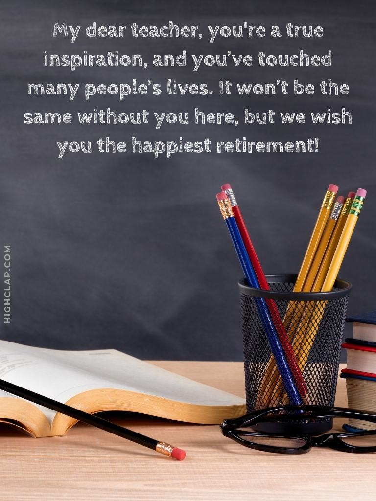 Retirement Wishes For Teacher