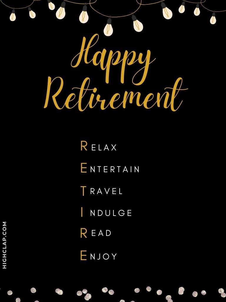 Short And Funny Retirement Wishes